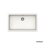 Νεροχύτης Κουζίνας Γρανίτη Manhattan Υποκαθήμενος 75x45,6 Schock Cristalite SuperWhite Granite - Image 2