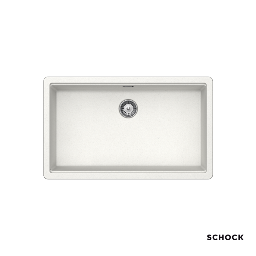 Νεροχύτης Κουζίνας Γρανίτη Manhattan Υποκαθήμενος 75x45,6 Schock Cristalite SuperWhite Granite - Image 2