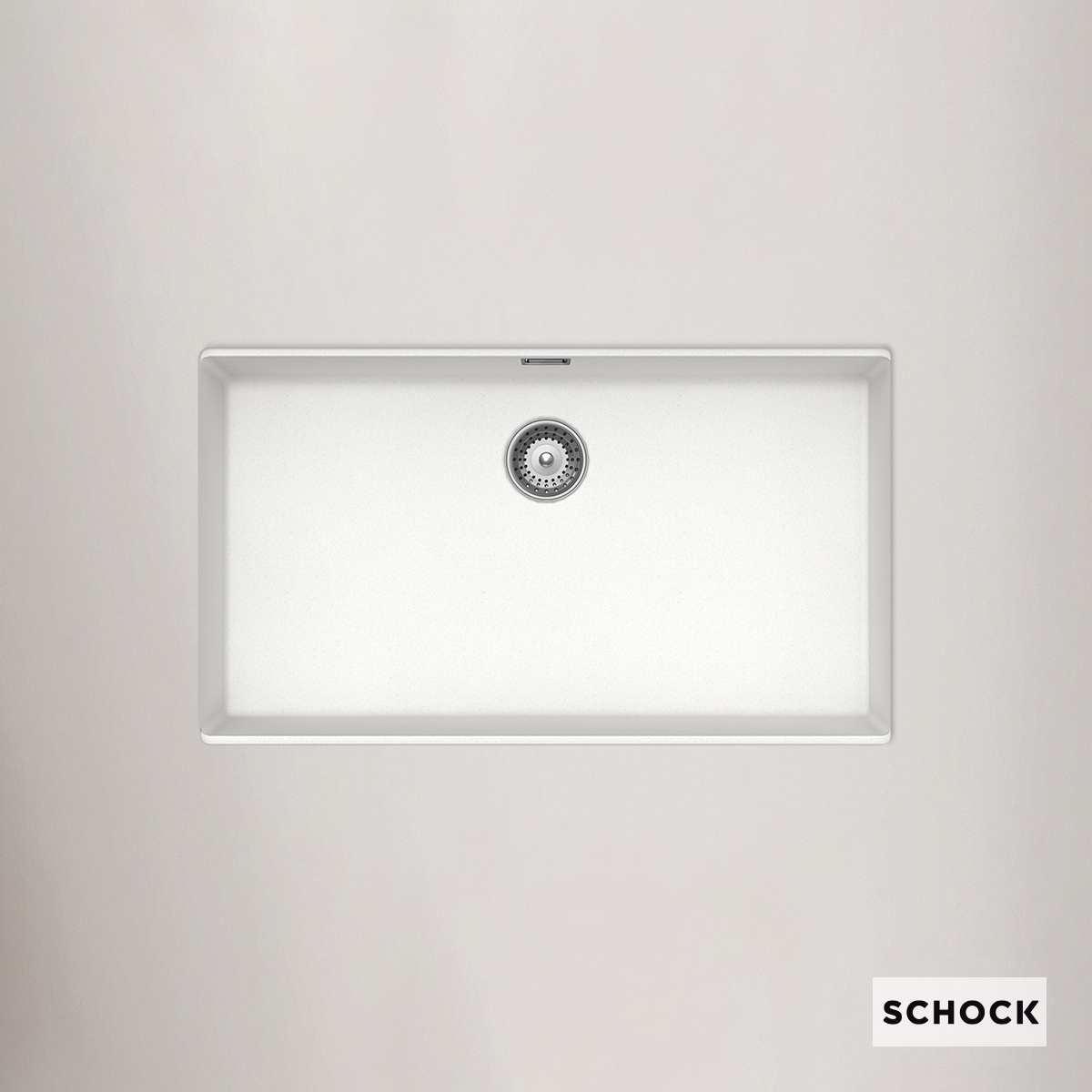 Νεροχύτης Κουζίνας Γρανίτη Manhattan Υποκαθήμενος 75x45 Νεροχύτης Κουζίνας Γρανίτη Manhattan Υποκαθήμενος 75x45,6 Schock Cristalite SuperWhite Granite - Image 1