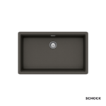 Νεροχύτης Κουζίνας Γρανίτη Manhattan Υποκαθήμενος 75x45,6 Schock Cristalite Asphalt Granite - Image 2