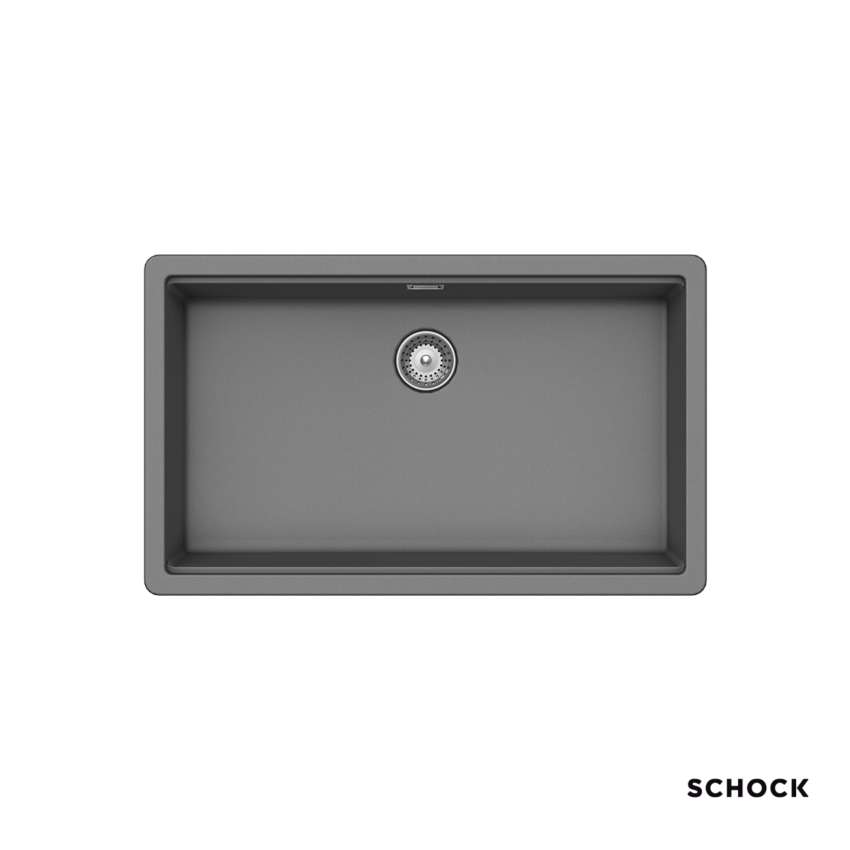 Νεροχύτης Κουζίνας Γρανίτη Manhattan Υποκαθήμενος 75x45,6 Schock Cristalite Croma Granite - Image 2