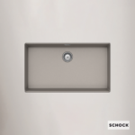 Νεροχύτης Κουζίνας Γρανίτη Manhattan Υποκαθήμενος 75x45,6 Schock Cristalite Concrete Granite