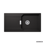 Νεροχύτης Κουζίνας Γρανίτη Manhattan 100x51 Schock Cristalite Nero Granite