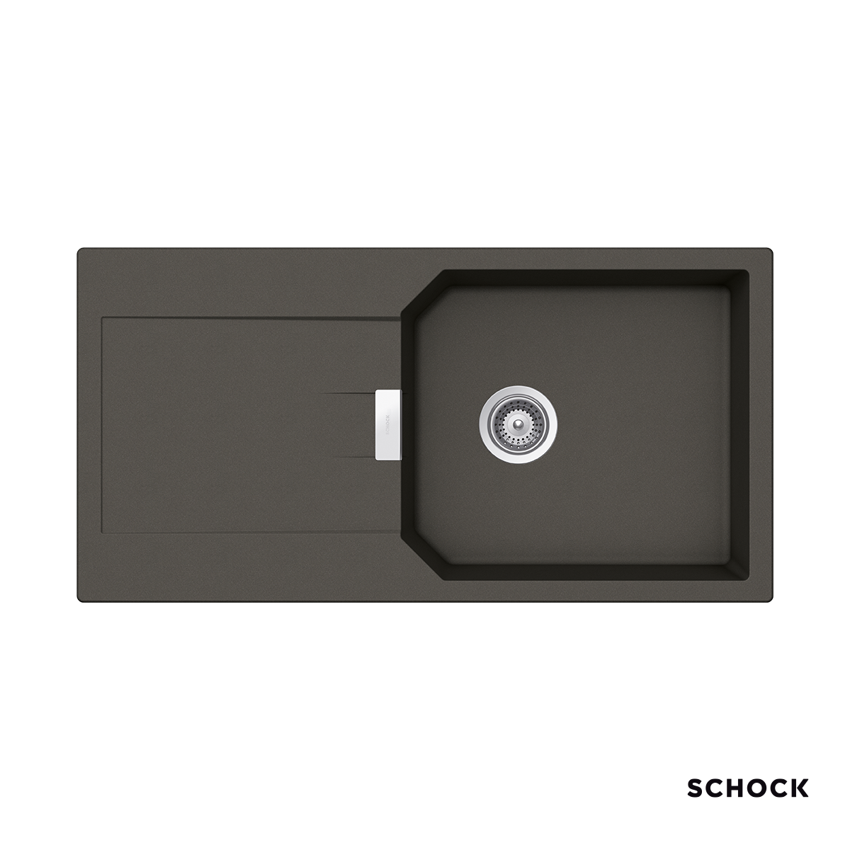 Νεροχύτης Κουζίνας Γρανίτη Manhattan 100x51 Schock Cristalite Asphalt Granite Νεροχύτης Κουζίνας Γρανίτη Manhattan 100x51 Schock Cristalite Asphalt Granite - Image 1