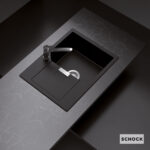 Νεροχύτης Κουζίνας Γρανίτη Manhattan 69x51 Schock Cristalite Nero Granite - Image 2