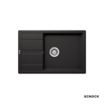 Νεροχύτης Κουζίνας Γρανίτη Manhattan 78x50 Schock Cristalite Nero Granite