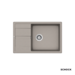 Νεροχύτης Κουζίνας Γρανίτη Manhattan 78x50 Schock Cristalite Concrete Granite