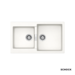 Νεροχύτης Κουζίνας Γρανίτη Manhattan 86x50 Schock Cristalite SuperWhite Granite