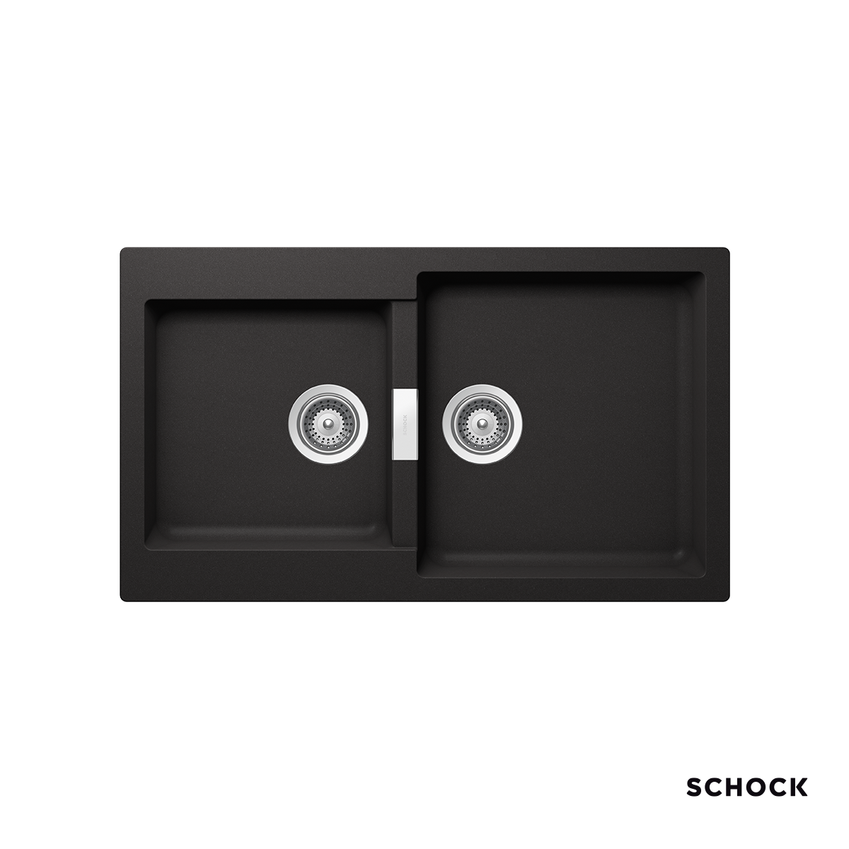 Νεροχύτης Κουζίνας Γρανίτη Manhattan 86x50 Schock Cristalite Nero Granite Νεροχύτης Κουζίνας Γρανίτη Manhattan 86x50 Schock Cristalite Nero Granite - Image 1