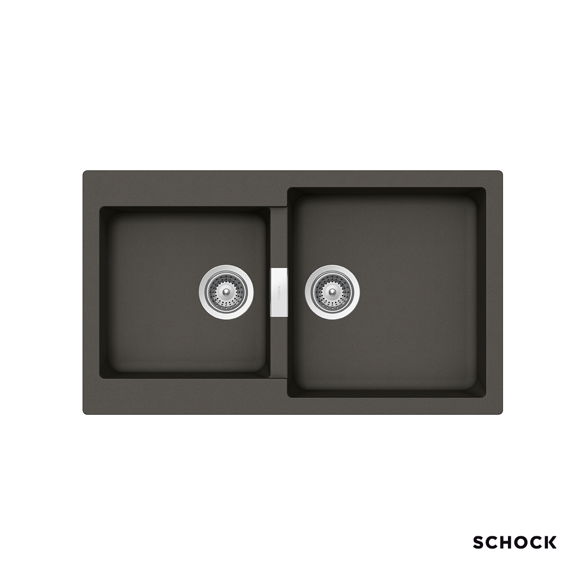 Νεροχύτης Κουζίνας Γρανίτη Manhattan 86x50 Schock Cristalite Asphalt Granite Νεροχύτης Κουζίνας Γρανίτη Manhattan 86x50 Schock Cristalite Asphalt Granite - Image 1