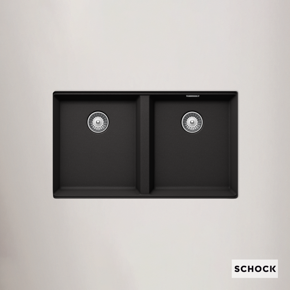 Νεροχύτης Κουζίνας Γρανίτη Manhattan Υποκαθήμενος 75x45 Νεροχύτης Κουζίνας Γρανίτη Manhattan Υποκαθήμενος 75x45,6 Schock Cristalite Nero Granite - Image 1