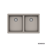 Νεροχύτης Κουζίνας Γρανίτη Manhattan Υποκαθήμενος 75x45,6 Schock Cristalite Concrete Granite - Image 2