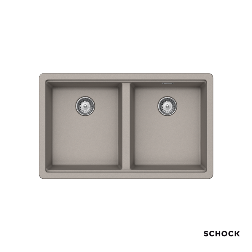 Νεροχύτης Κουζίνας Γρανίτη Manhattan Υποκαθήμενος 75x45,6 Schock Cristalite Concrete Granite - Image 2