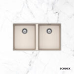 Νεροχύτης Κουζίνας Γρανίτη Manhattan Υποκαθήμενος 75x45,6 Schock Cristalite Everest Granite