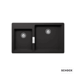 Νεροχύτης Κουζίνας Γρανίτη Manhattan 86x50 Schock Cristalite Nero Granite