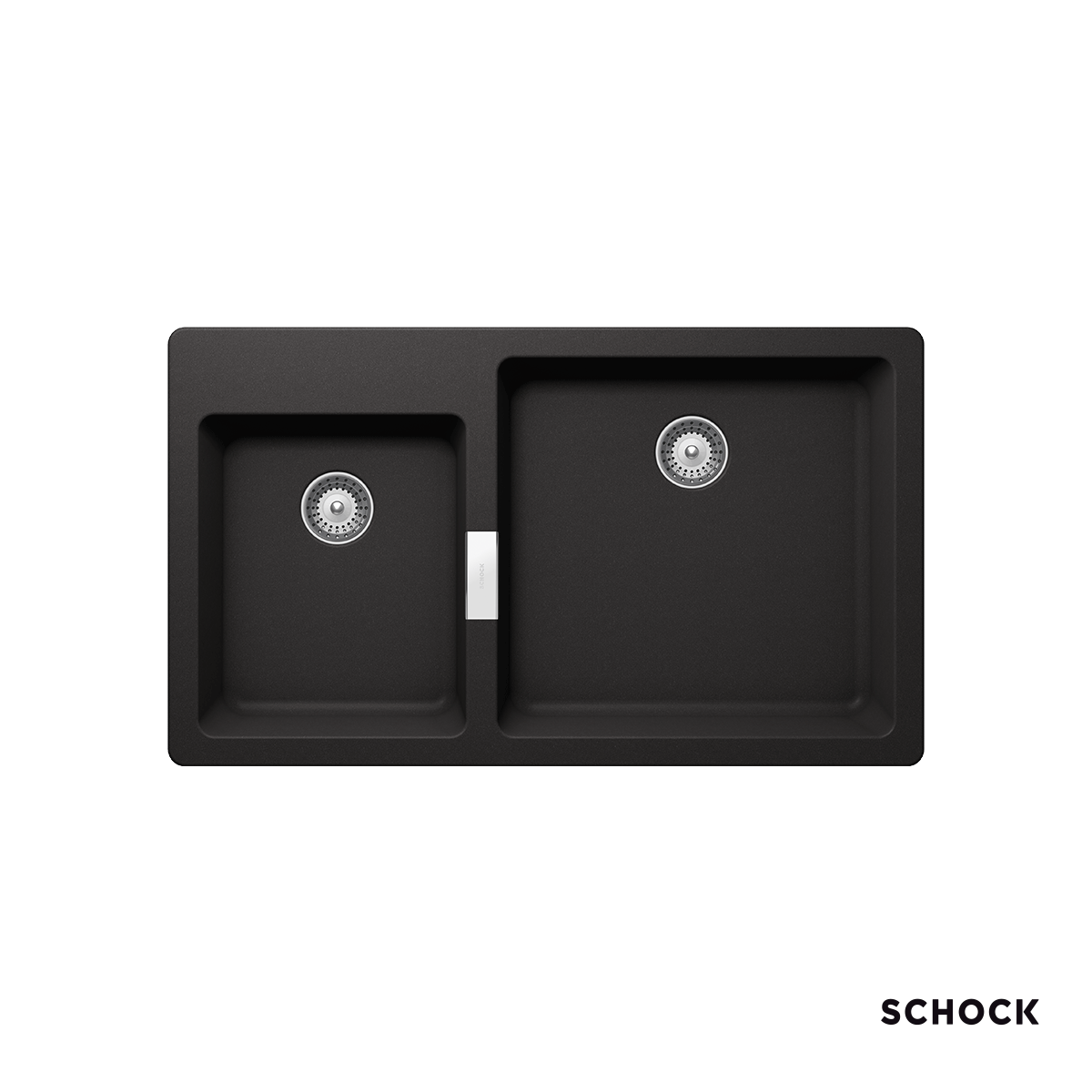 Νεροχύτης Κουζίνας Γρανίτη Manhattan 86x50 Schock Cristalite Nero Granite Νεροχύτης Κουζίνας Γρανίτη Manhattan 86x50 Schock Cristalite Nero Granite - Image 1