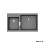 Νεροχύτης Κουζίνας Γρανίτη Manhattan 86x50 Schock Cristalite Croma Granite