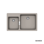 Νεροχύτης Κουζίνας Γρανίτη Manhattan 86x50 Schock Cristalite Concrete Granite