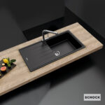 Νεροχύτης Κουζίνας Γρανίτη Element 100x50 Schock Cristalite Nero Granite - Image 2