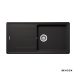 Νεροχύτης Κουζίνας Γρανίτη Element 100x50 Schock Cristalite Nero Granite