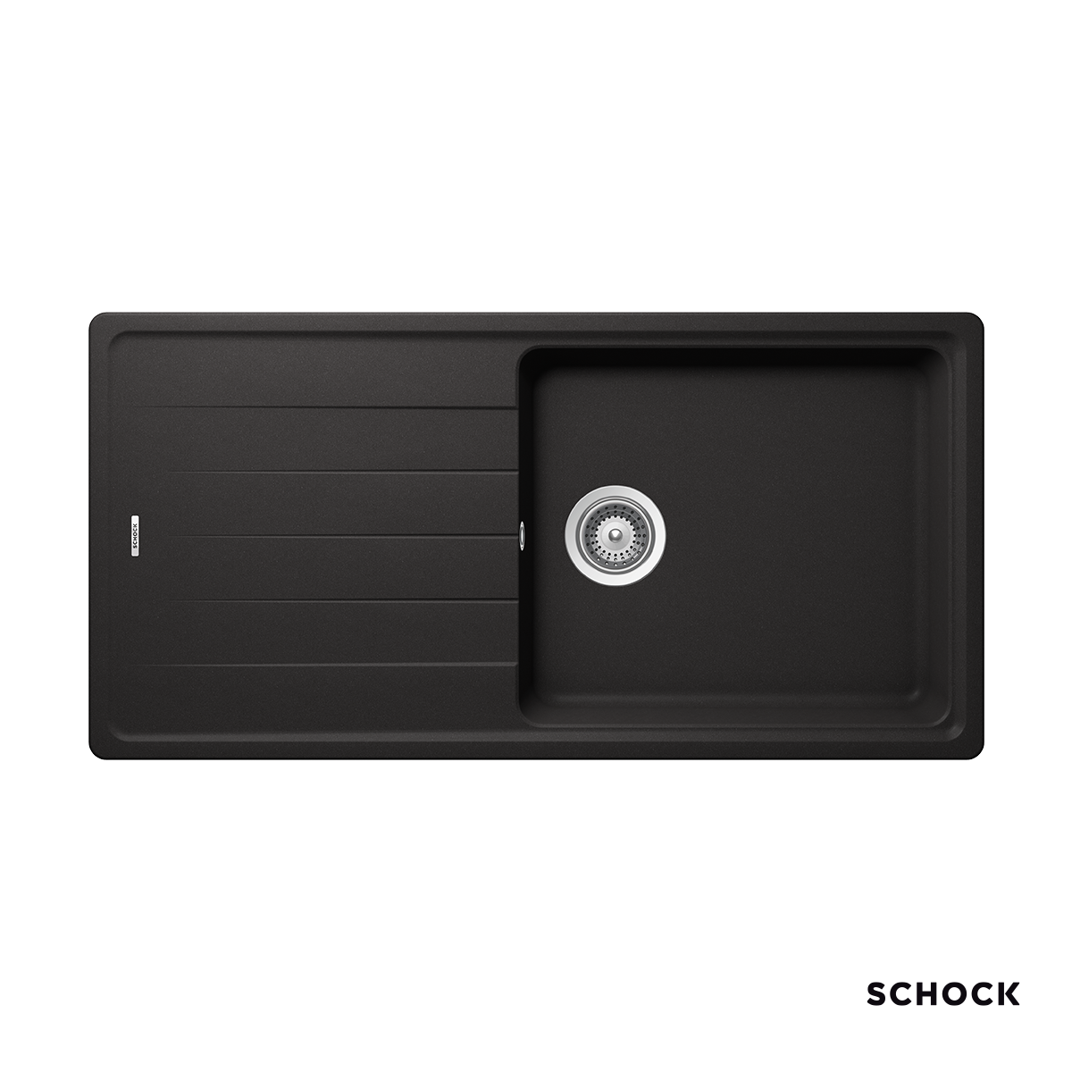 Νεροχύτης Κουζίνας Γρανίτη Element 100x50 Schock Cristalite Nero Granite Νεροχύτης Κουζίνας Γρανίτη Element 100x50 Schock Cristalite Nero Granite - Image 1