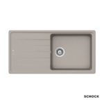 Νεροχύτης Κουζίνας Γρανίτη Element 100x50 Schock Cristalite Concrete Granite