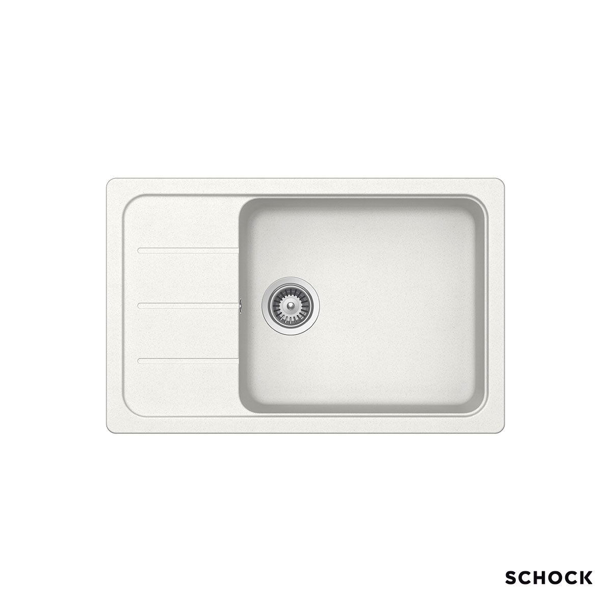 Νεροχύτης Κουζίνας Γρανίτη Element 78x50 Schock Cristalite SuperWhite Granite Νεροχύτης Κουζίνας Γρανίτη Element 78x50 Schock Cristalite SuperWhite Granite - Image 1