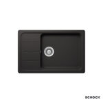 Νεροχύτης Κουζίνας Γρανίτη Element 78x50 Schock Cristalite Nero Granite