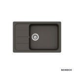 Νεροχύτης Κουζίνας Γρανίτη Element 78x50 Schock Cristalite Asphalt Granite