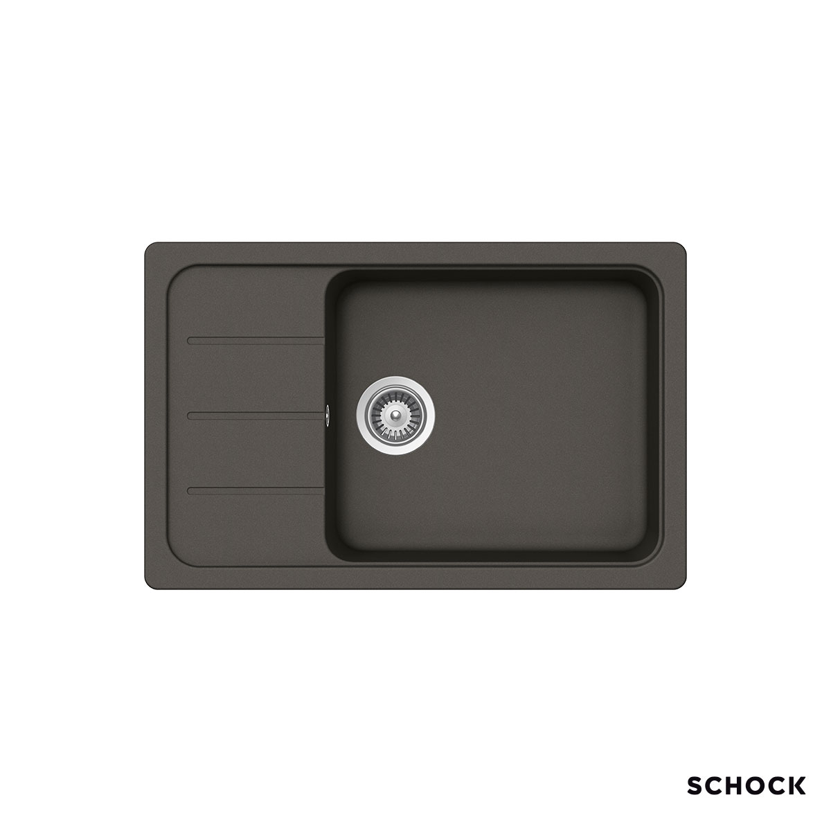 Νεροχύτης Κουζίνας Γρανίτη Element 78x50 Schock Cristalite Asphalt Granite Νεροχύτης Κουζίνας Γρανίτη Element 78x50 Schock Cristalite Asphalt Granite - Image 1