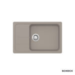 Νεροχύτης Κουζίνας Γρανίτη Element 78x50 Schock Cristalite Concrete Granite