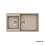 Νεροχύτης Κουζίνας Γρανίτη Element 86x50 Schock Cristalite Sabbia Granite