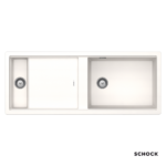 Νεροχύτης Κουζίνας Γρανίτη Prepstation 114x46 Schock Cristadur Polaris Granite