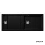 Νεροχύτης Κουζίνας Γρανίτη Prepstation 114x46 Schock Cristadur Puro Granite