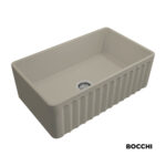 Νεροχύτης Κουζίνας Πορσελάνης Επικαθήμενος 76x46 Bocchi Cashmere Matt - Image 2