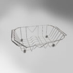 Καλάθι Νεροχύτη, διάσταση  40x26 Κρεμαστό Inox