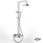 Μπαταρία Ντουζιέρας με Κεφαλή και Κολώνα ρυθμιζόμενου ύψους, Τech La Torre Chrome - Image 2