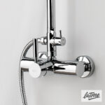 Μπαταρία Ντουζιέρας με Κεφαλή και Κολώνα μη ρυθμιζόμενου ύψους, Τech La Torre Chrome - Image 2