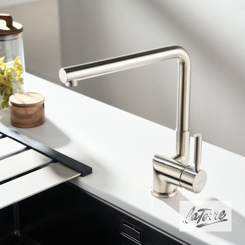 Μπαταρία Νεροχύτη Κουζίνας Παραθύρου, Τech La Torre Inox - Image 2