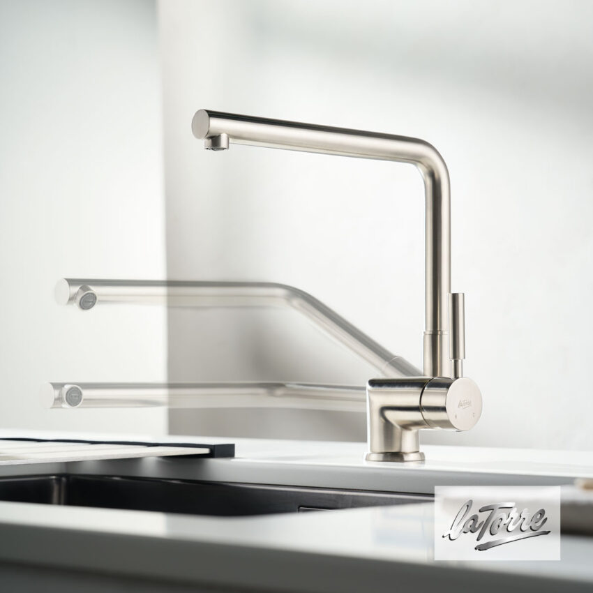 Μπαταρία Νεροχύτη Κουζίνας Παραθύρου, Τech La Torre Inox - Image 3