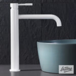 Μπαταρία Νιπτήρα Υψηλή με Βαλβίδα Clic-Clac Τech La Torre White Matt - Image 2