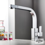 Μπαταρία Νεροχύτη Κουζίνας με Τηλέφωνο Ντους Java La Torre Chrome - Image 2