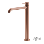 Μπαταρία Νιπτήρα Υψηλή με Βαλβίδα Clic-Clac Elle316 La Torre  PVD Rose-Gold