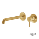 Μπαταρία Νιπτήρα Τοίχου Elle316 La Torre Inox PVD Brushed Gold