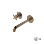 Μπαταρία Νιπτήρα Τοίχου Εlle Cross La Torre Antique Brass