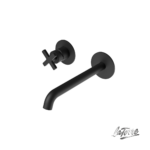 Μπαταρία Νιπτήρα Τοίχου Εlle Cross La Torre Black Matt - Image 2