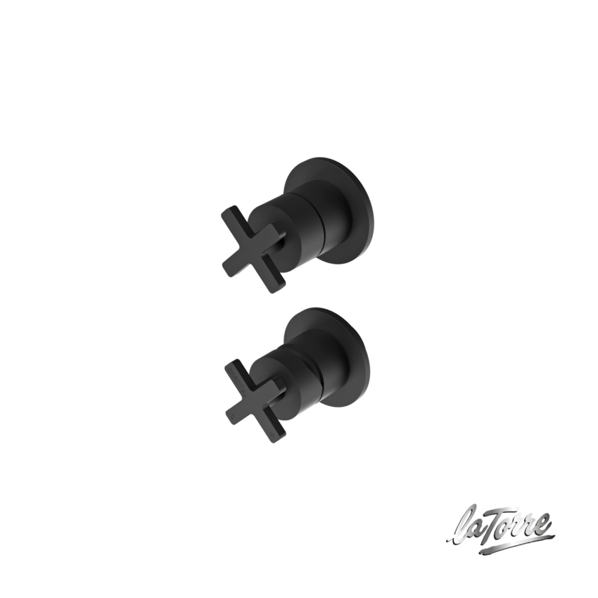 Μίκτης Εντοιχισμού 3 Εξόδων Elle Cross La Torre Black Matt - Image 2