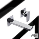 Μπαταρία Νιπτήρα Τοίχου Profili La Torre Chrome - Image 2