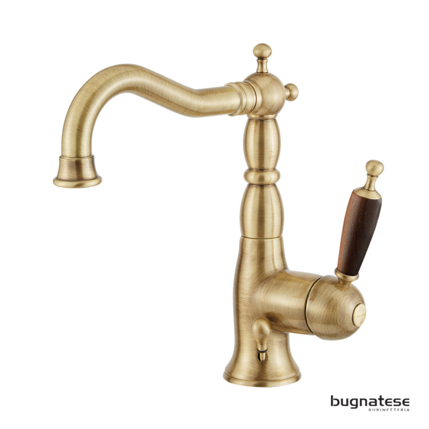 Μπαταρία Νιπτήρα με Αυτόματη Βαλβίδα Oxford Bugnatese Bronze - Image 2