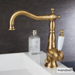 Μπαταρία Νιπτήρα με Αυτόματη Βαλβίδα Oxford Bugnatese Bronze - Image 3